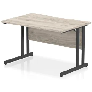 Impulse Cantilever Scalloped Rectangular Office Desk
