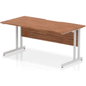 Impulse Cantilever Scalloped Rectangular Office Desk