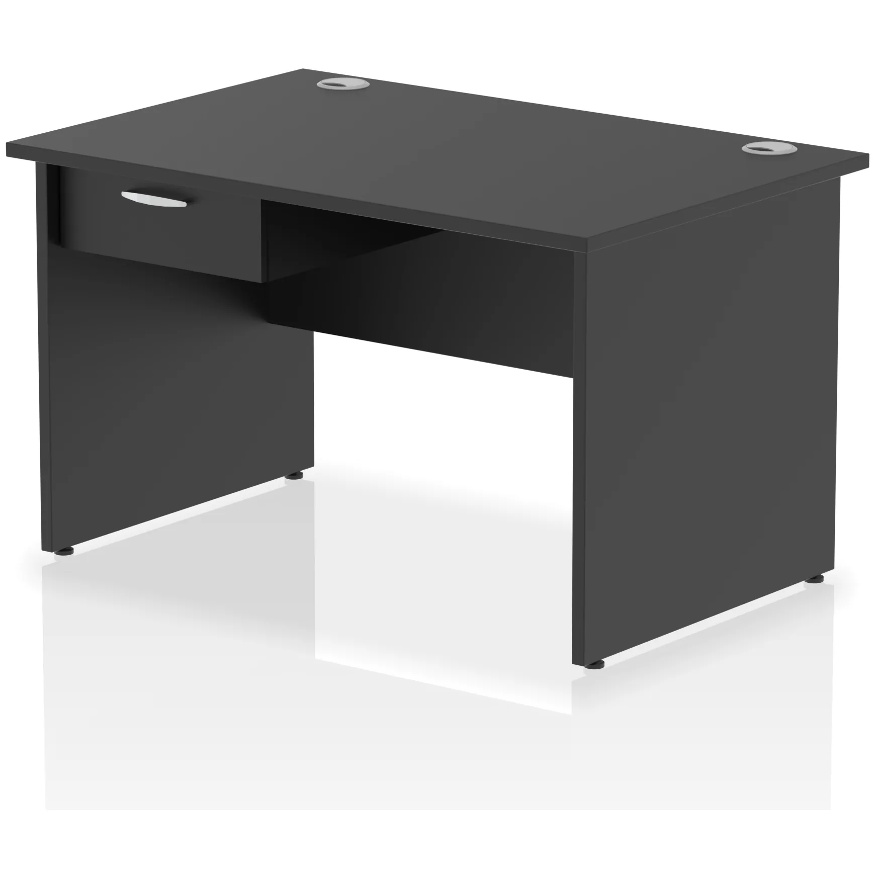 Impulse Panel End Rectangular Office Desk with Storage