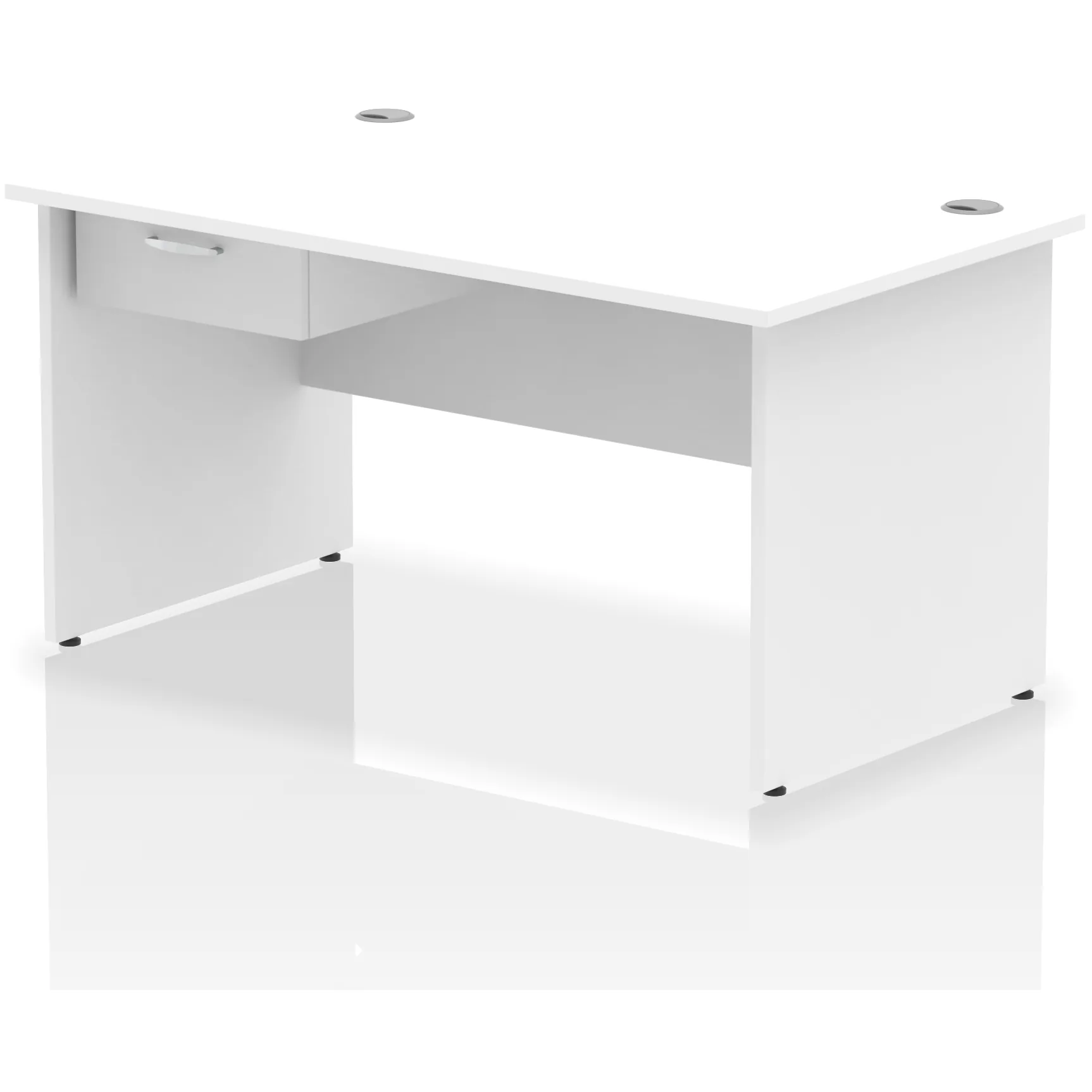 Impulse Panel End Rectangular Office Desk with Storage