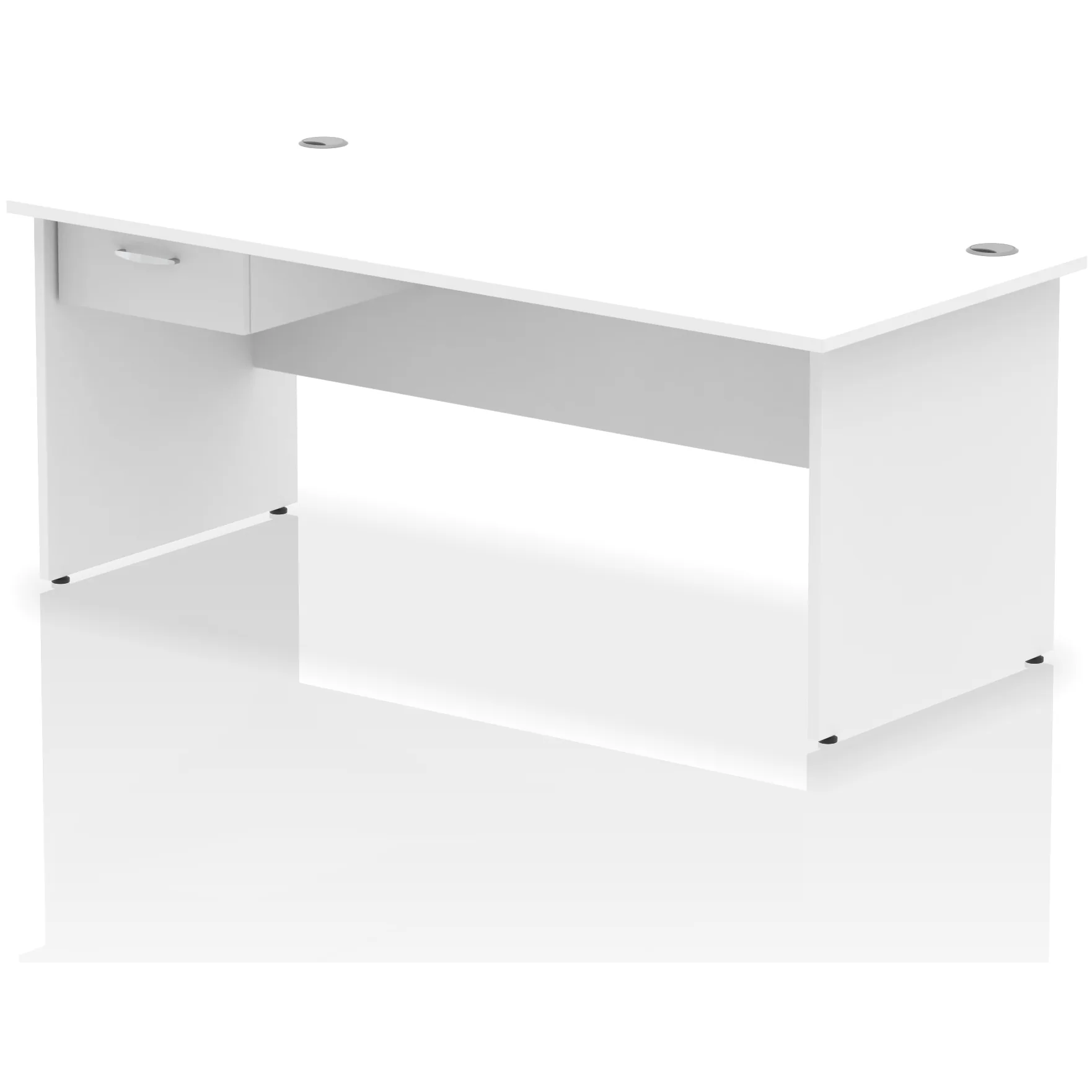 Impulse Panel End Rectangular Office Desk with Storage