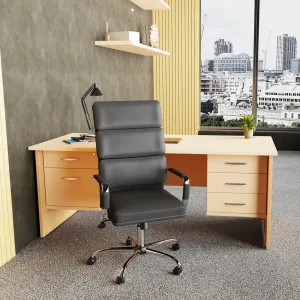 Impulse Panel End Rectangular Office Desk with Storage