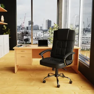 Impulse Panel End Rectangular Office Desk with Storage
