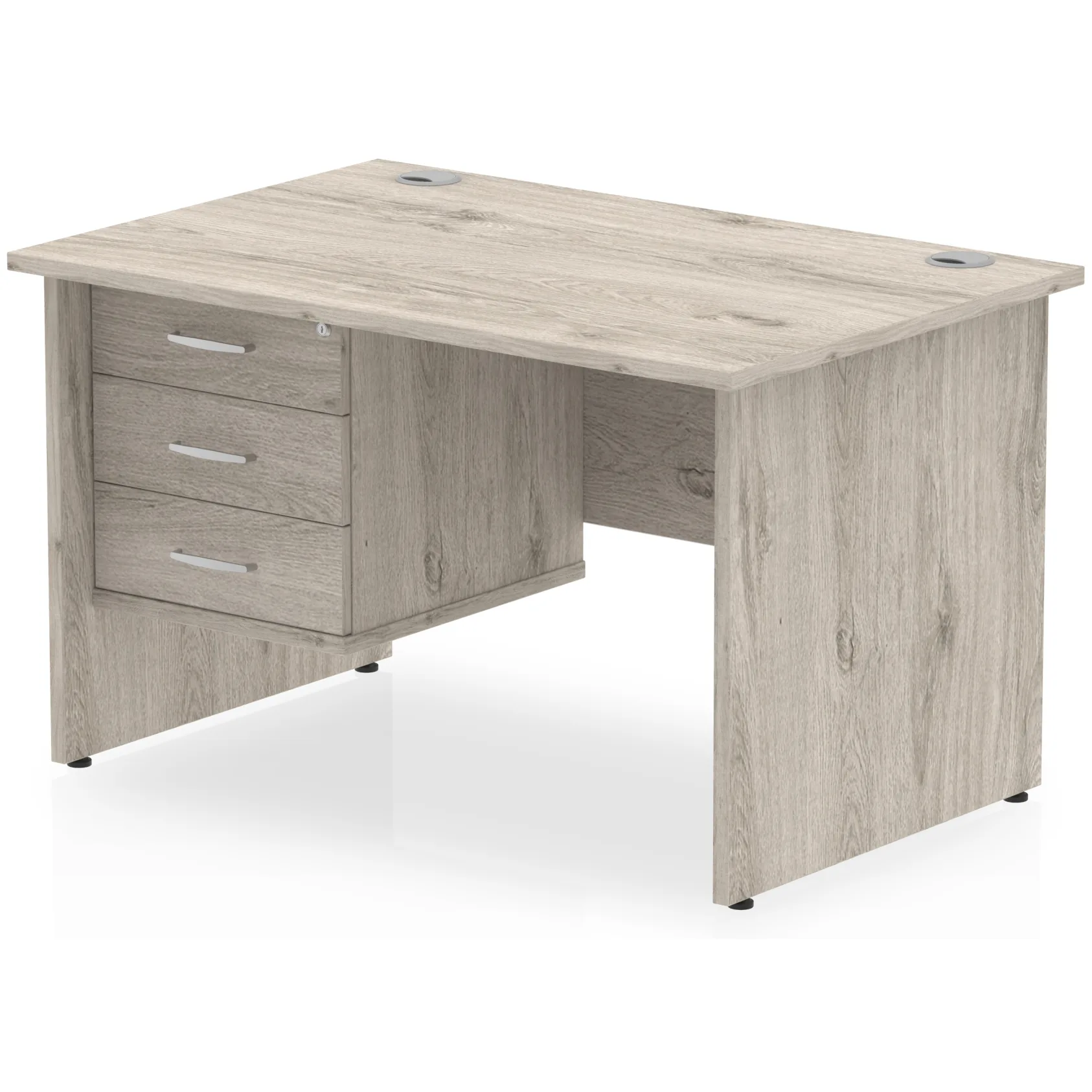 Impulse Panel End Rectangular Office Desk with Storage