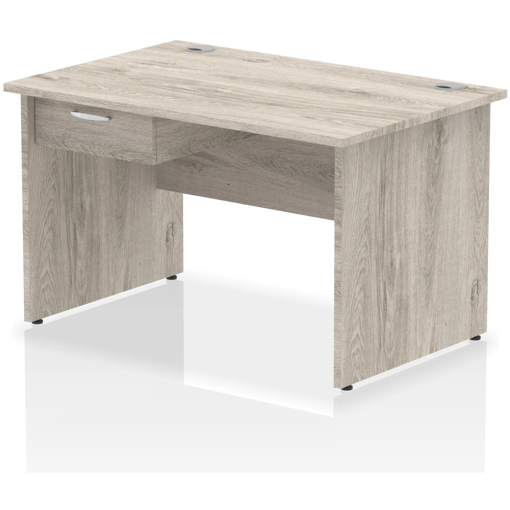 Impulse Panel End Rectangular Office Desk with Storage