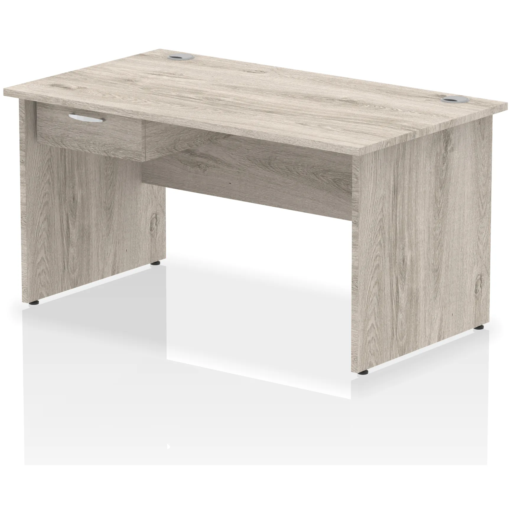 Impulse Panel End Rectangular Office Desk with Storage