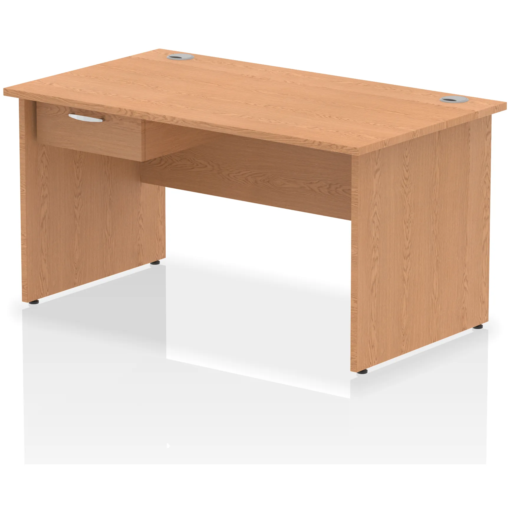 Impulse Panel End Rectangular Office Desk with Storage