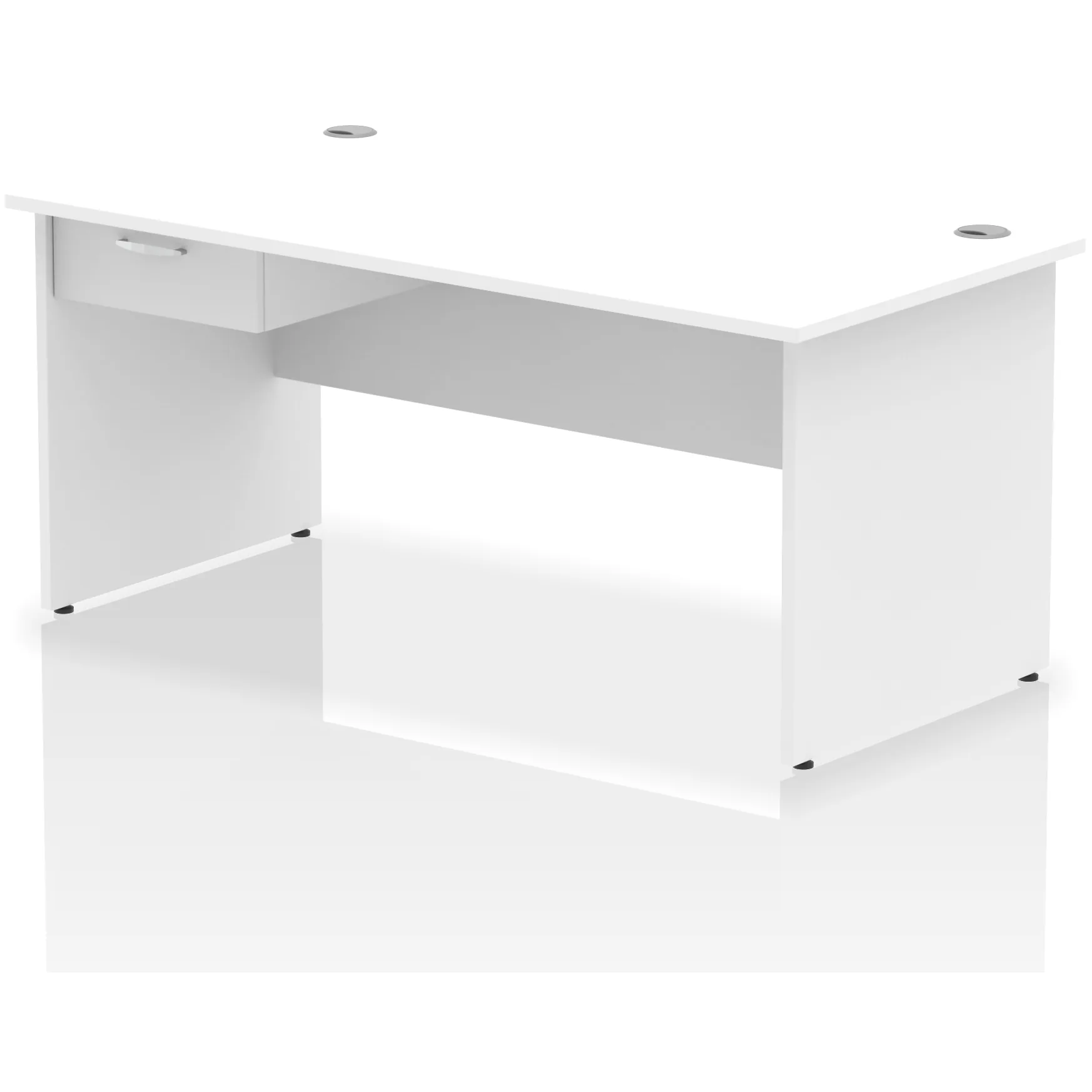 Impulse Panel End Rectangular Office Desk with Storage