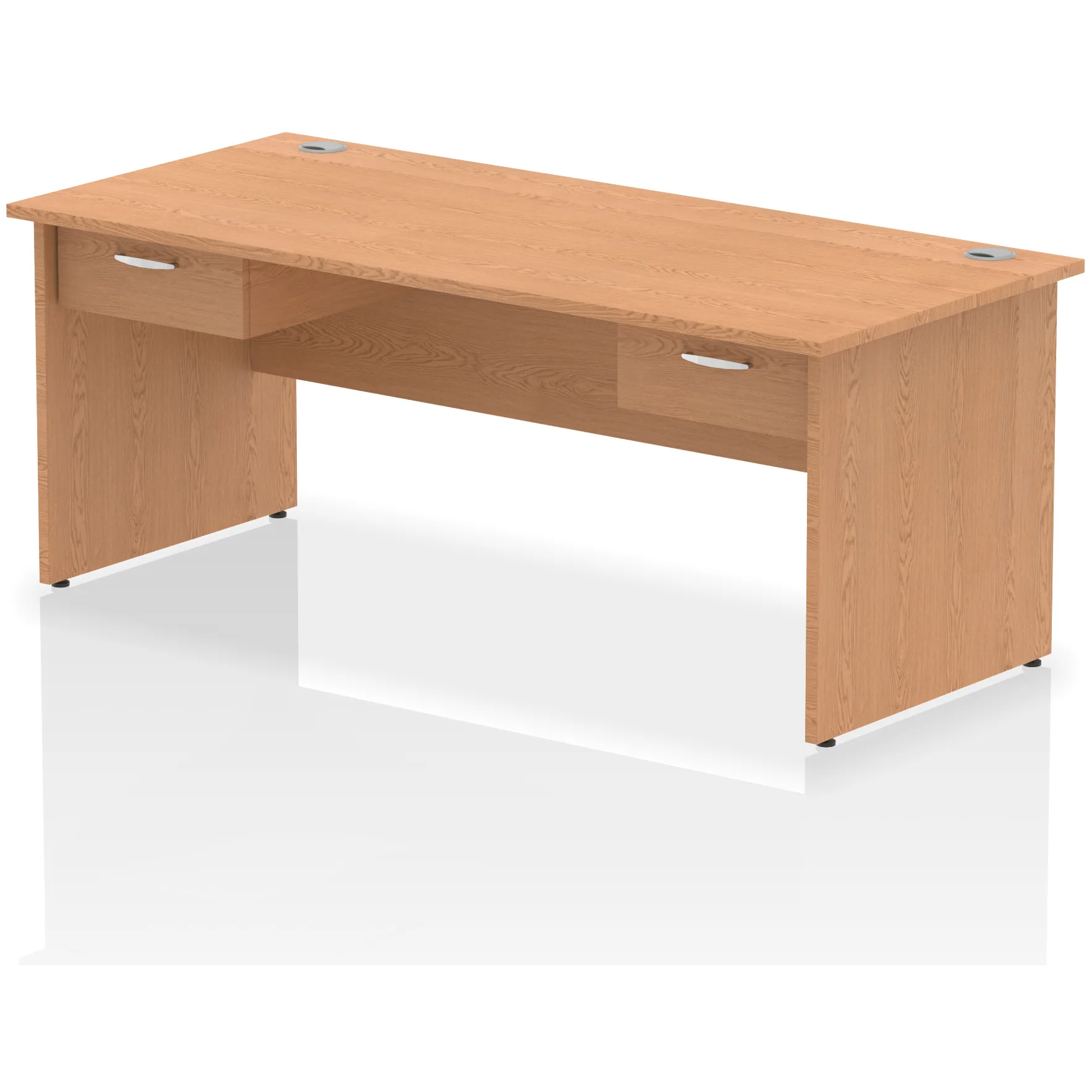 Impulse Panel End Rectangular Office Desk with Storage