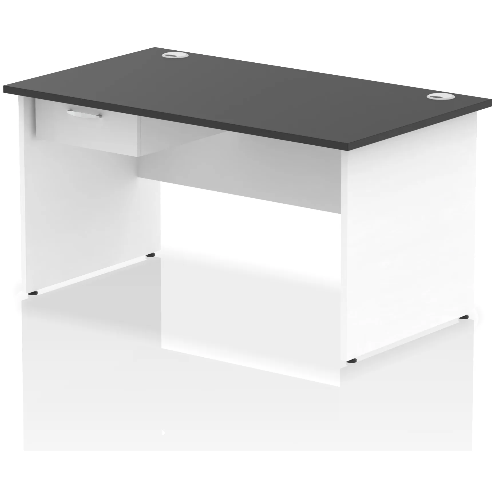Impulse Panel End Rectangular Office Desk with Storage
