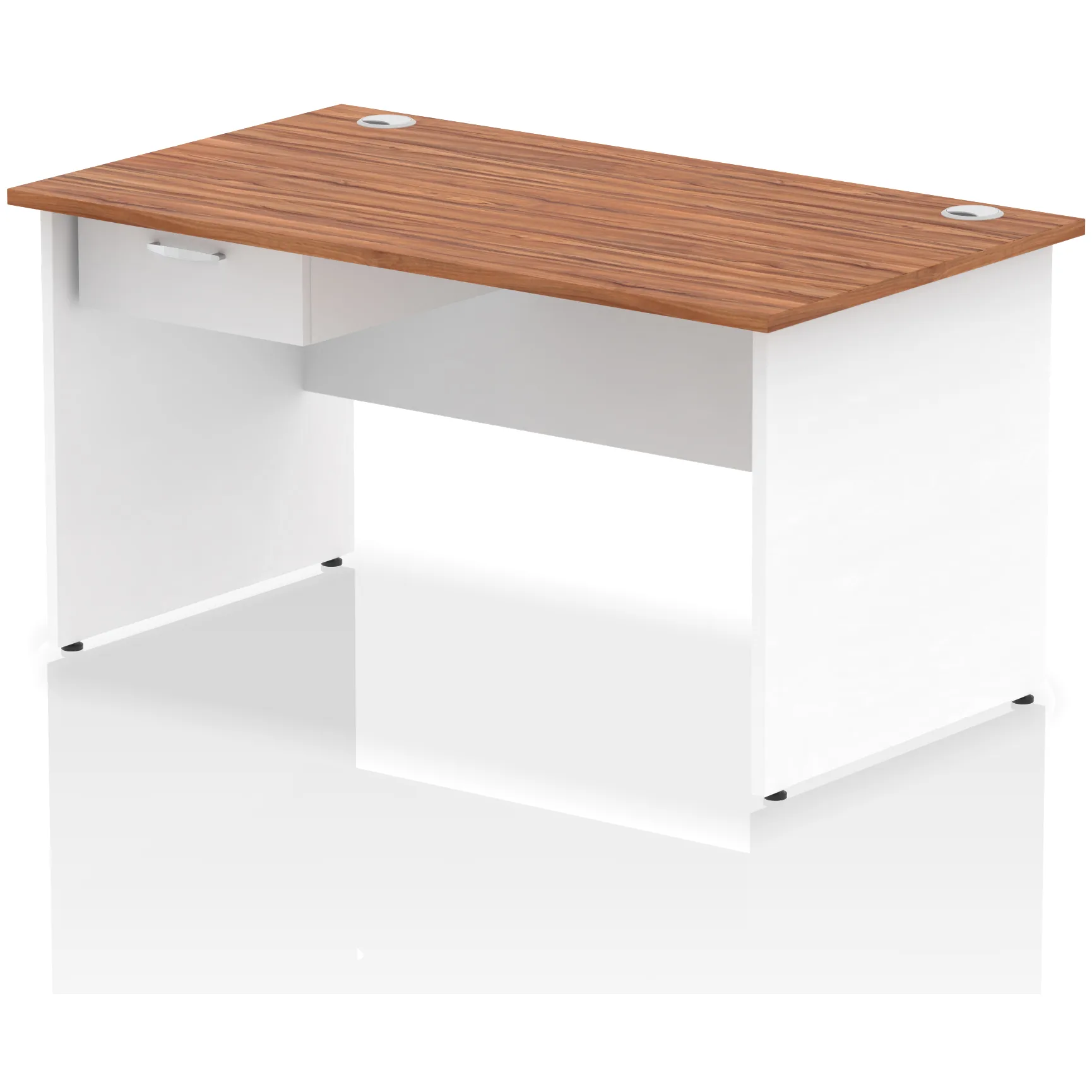 Impulse Panel End Rectangular Office Desk with Storage