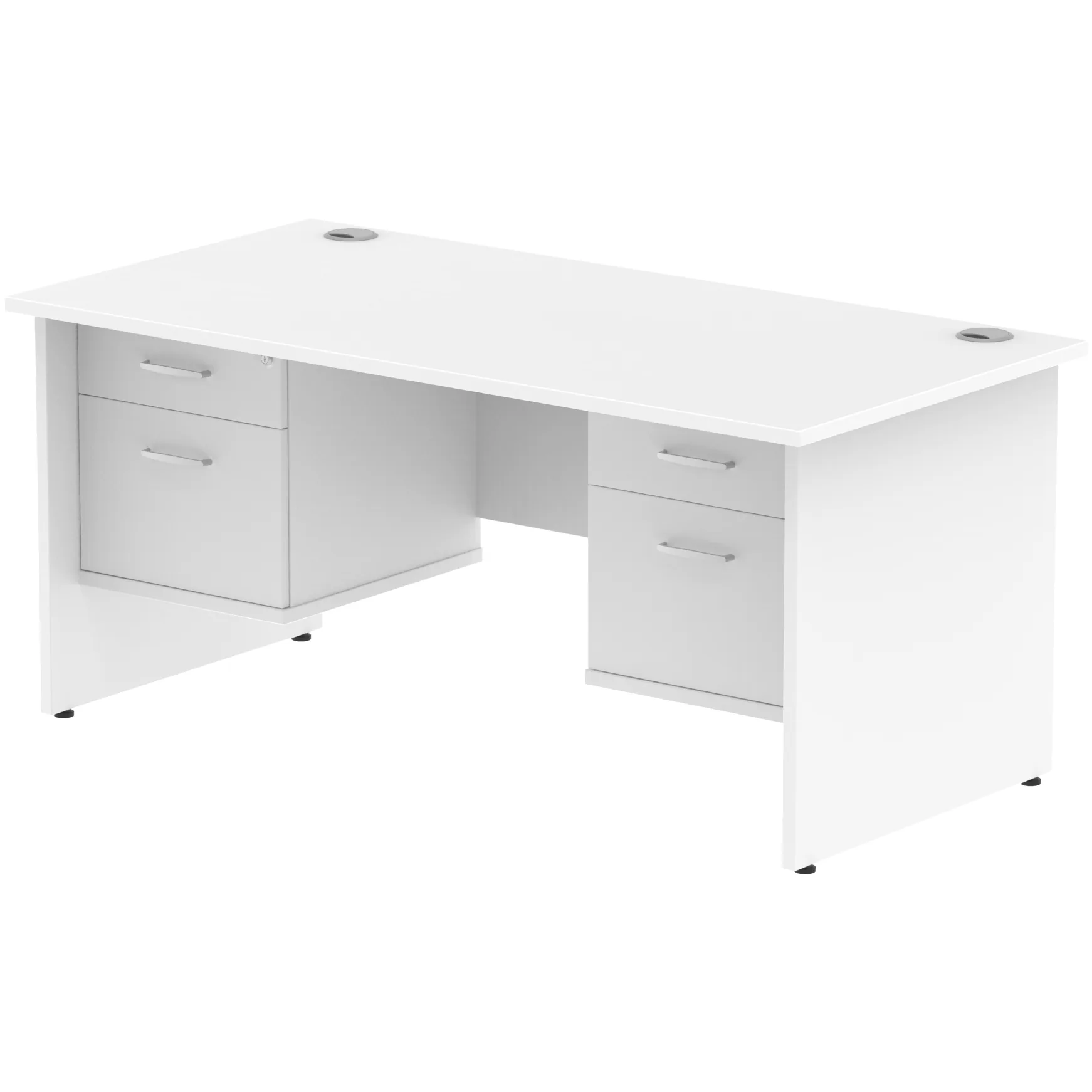 Impulse Panel End Rectangular Office Desk with Storage