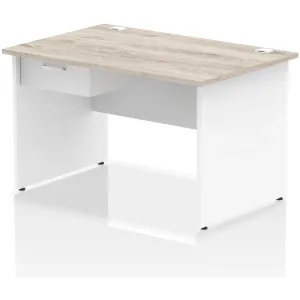 Impulse Panel End Rectangular Office Desk with Storage