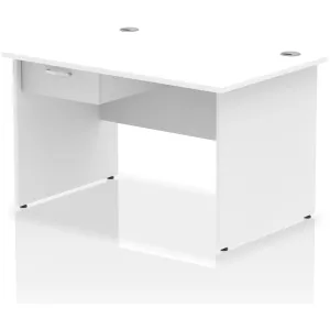 Impulse Panel End Rectangular Office Desk with Storage