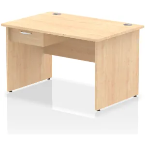 Impulse Panel End Rectangular Office Desk with Storage