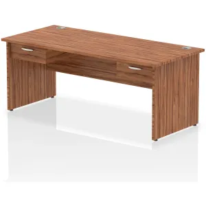 Impulse Panel End Rectangular Office Desk with Storage