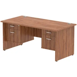 Impulse Panel End Rectangular Office Desk with Storage