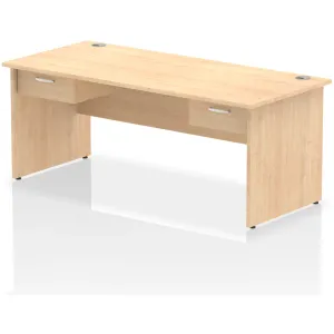 Impulse Panel End Rectangular Office Desk with Storage