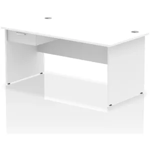 Impulse Panel End Rectangular Office Desk with Storage