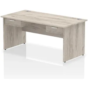 Impulse Panel End Rectangular Office Desk with Storage
