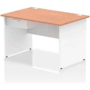 Impulse Panel End Rectangular Office Desk with Storage
