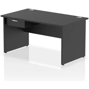 Impulse Panel End Rectangular Office Desk with Storage