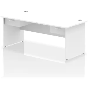 Impulse Panel End Rectangular Office Desk with Storage