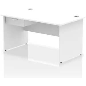 Impulse Panel End Rectangular Office Desk with Storage