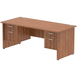 Impulse Panel End Rectangular Office Desk with Storage