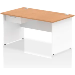 Impulse Panel End Rectangular Office Desk with Storage