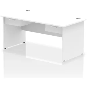 Impulse Panel End Rectangular Office Desk with Storage