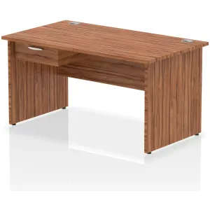 Impulse Panel End Rectangular Office Desk with Storage