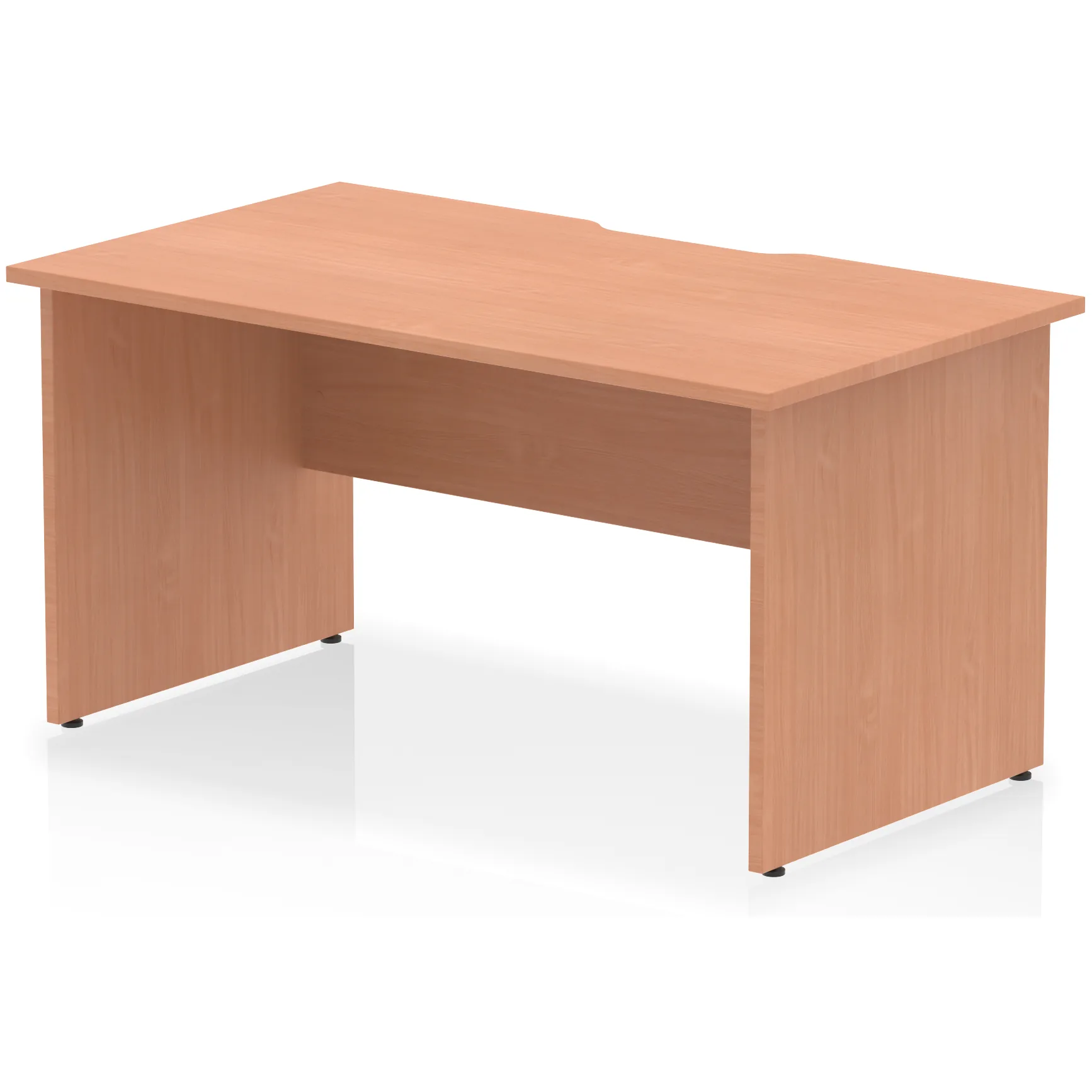 Impulse Panel End Scalloped Rectangular Office Desk