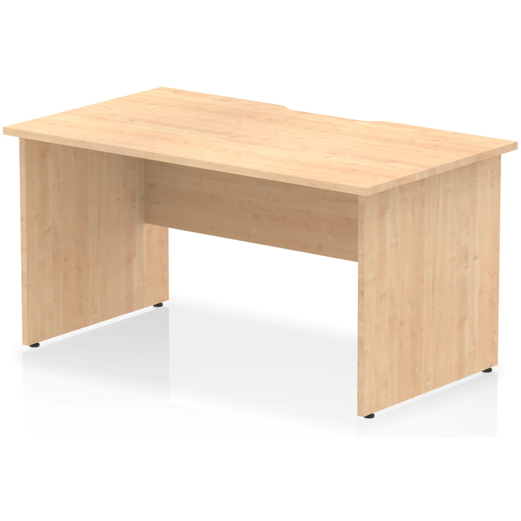 Impulse Panel End Scalloped Rectangular Office Desk