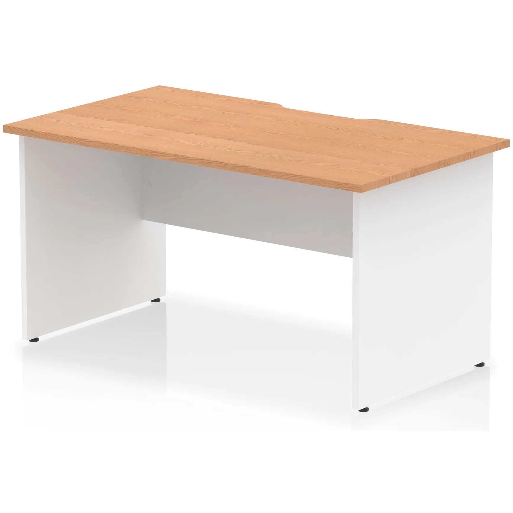 Impulse Panel End Scalloped Rectangular Office Desk