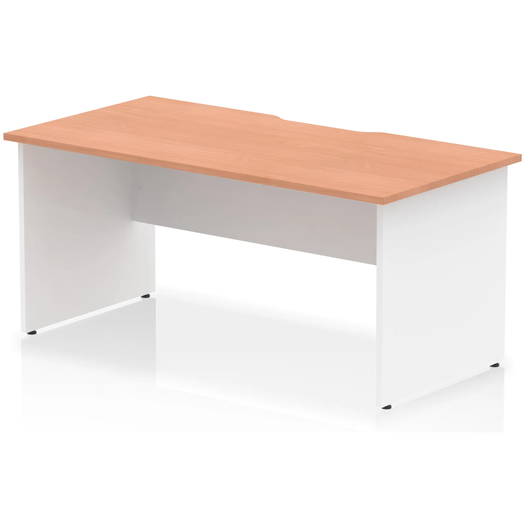 Impulse Panel End Scalloped Rectangular Office Desk