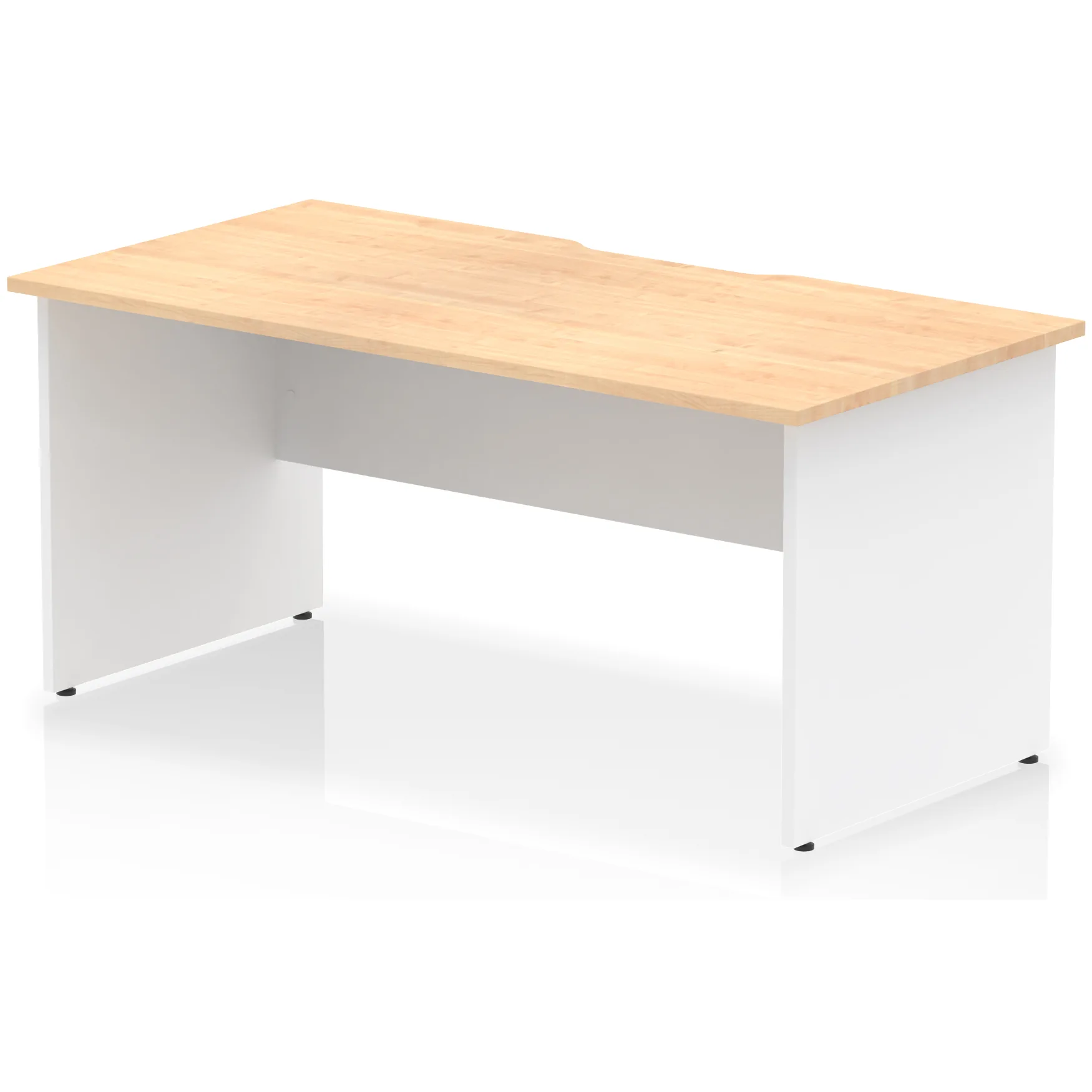 Impulse Panel End Scalloped Rectangular Office Desk