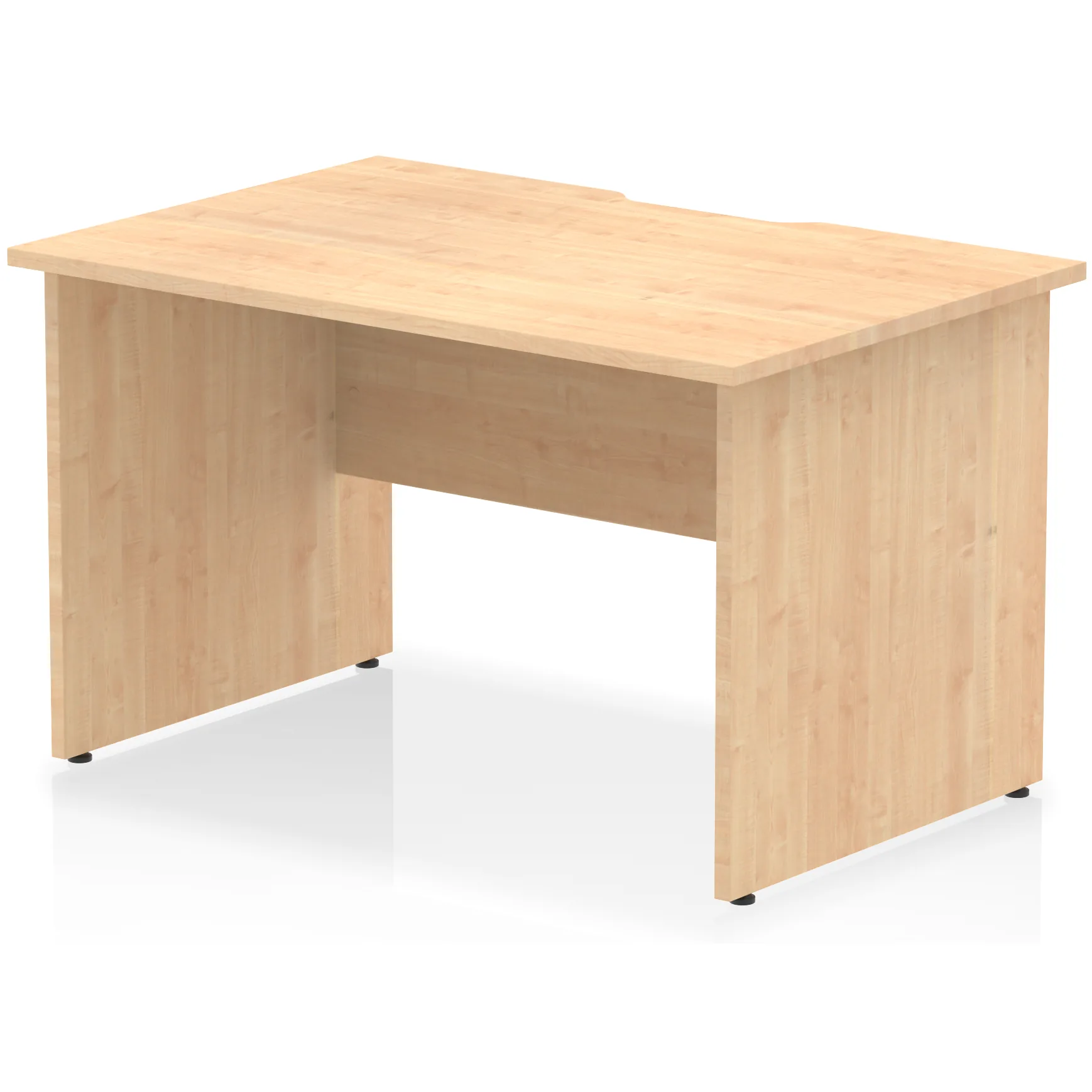 Impulse Panel End Scalloped Rectangular Office Desk