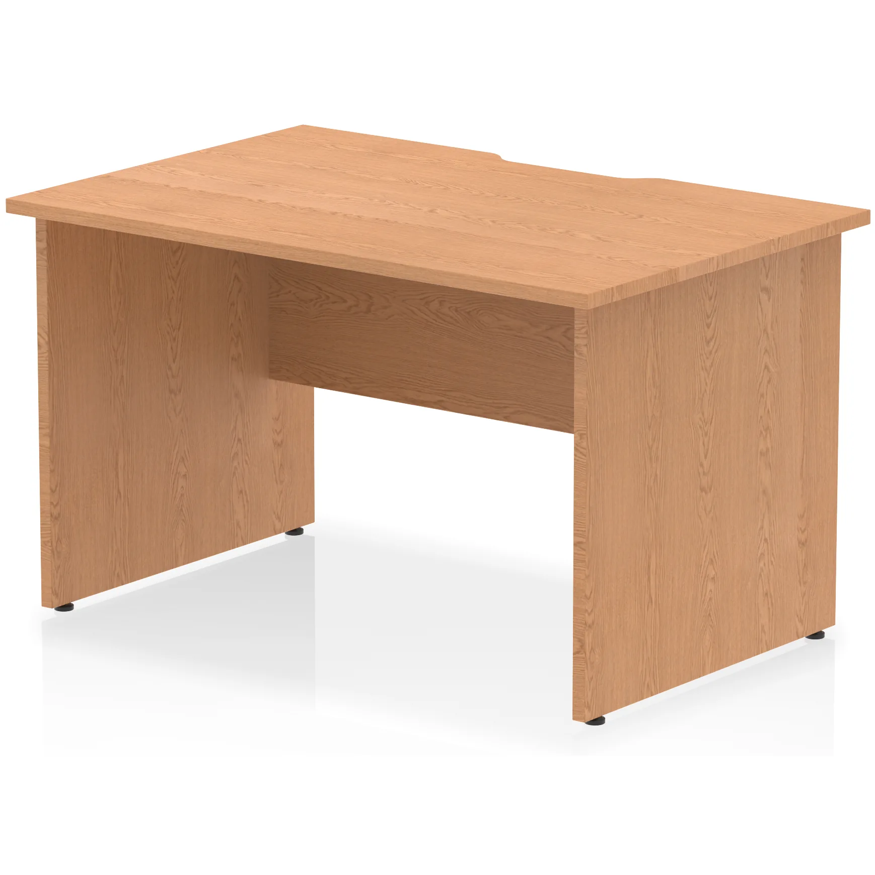 Impulse Panel End Scalloped Rectangular Office Desk
