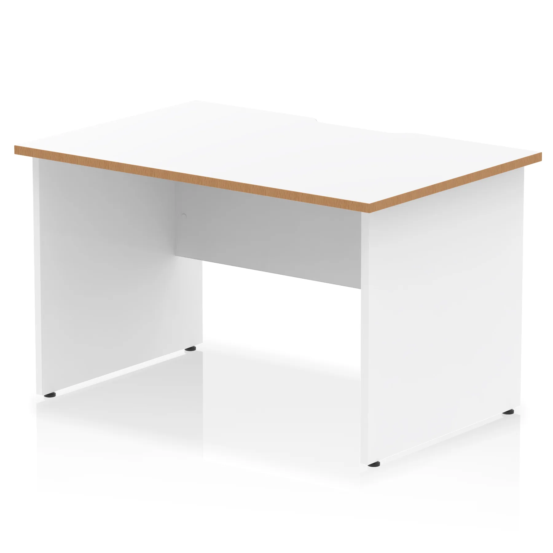 Impulse Panel End Scalloped Rectangular Office Desk