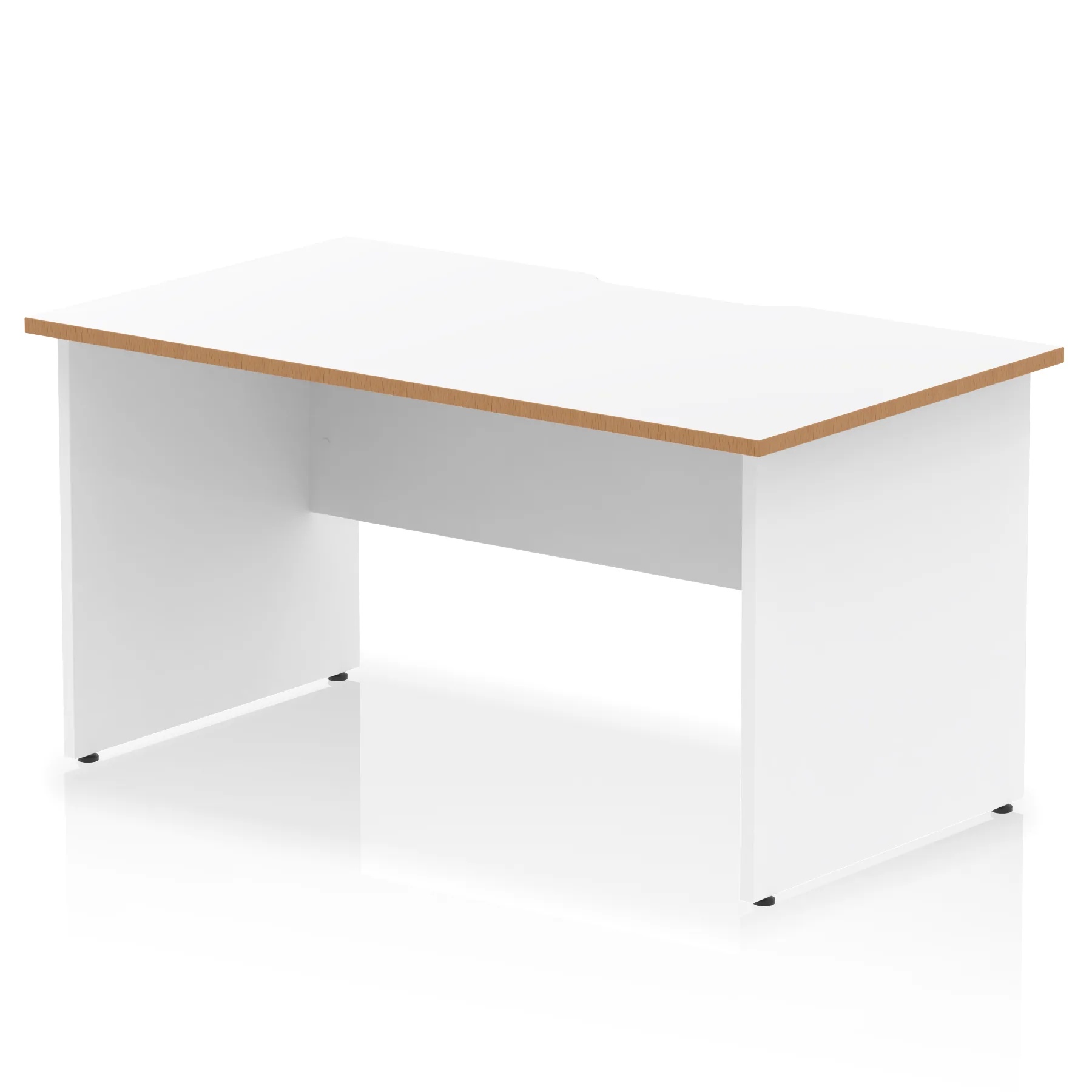 Impulse Panel End Scalloped Rectangular Office Desk