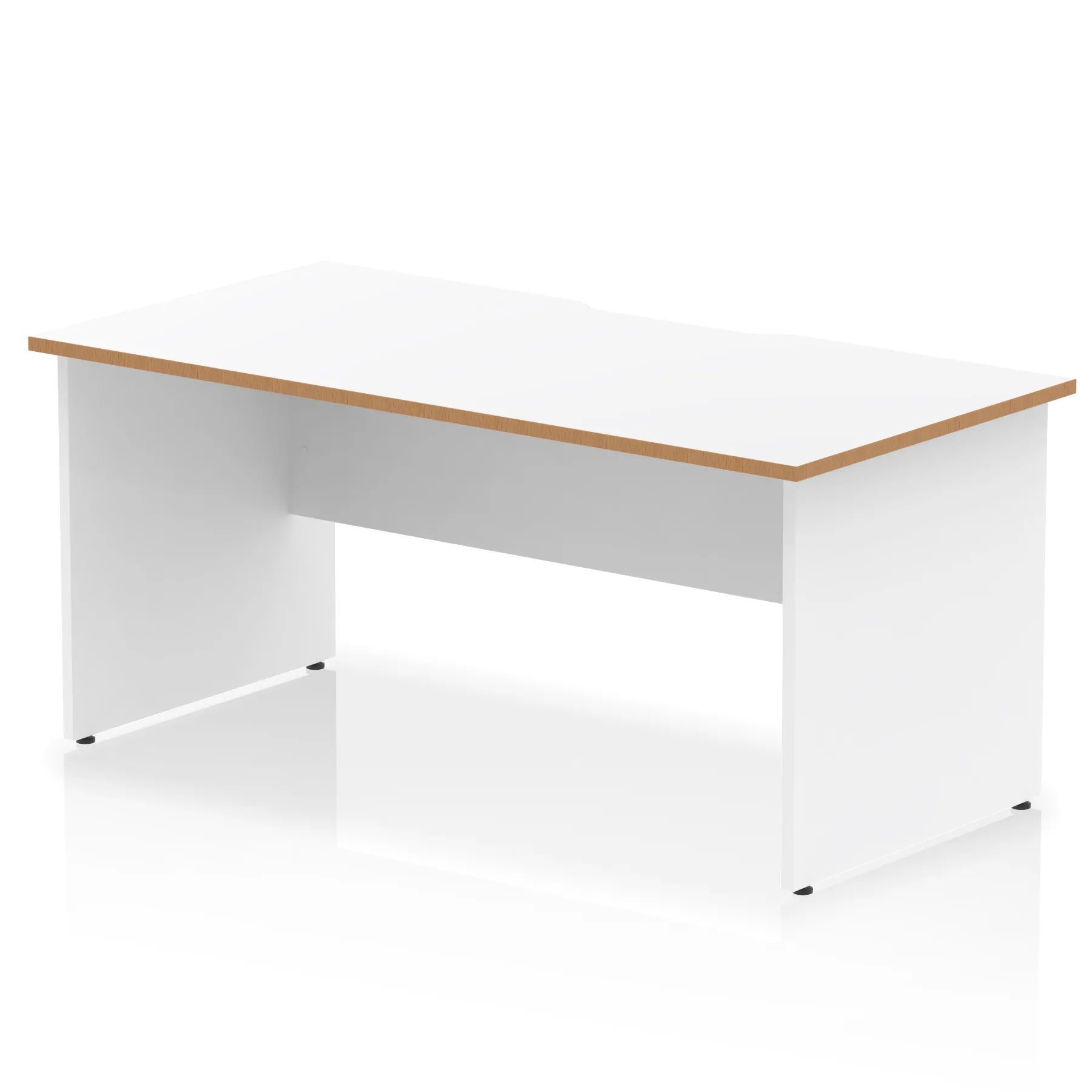 Impulse Panel End Scalloped Rectangular Office Desk