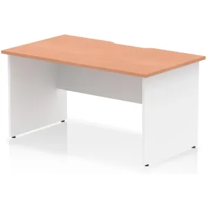 Impulse Panel End Scalloped Rectangular Office Desk