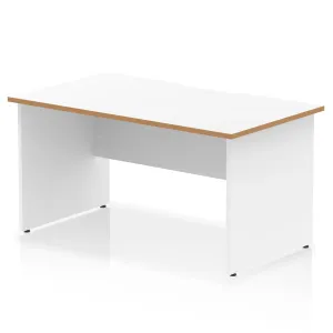 Impulse Panel End Scalloped Rectangular Office Desk