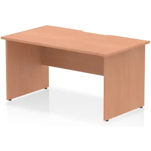 Impulse Panel End Scalloped Rectangular Office Desk