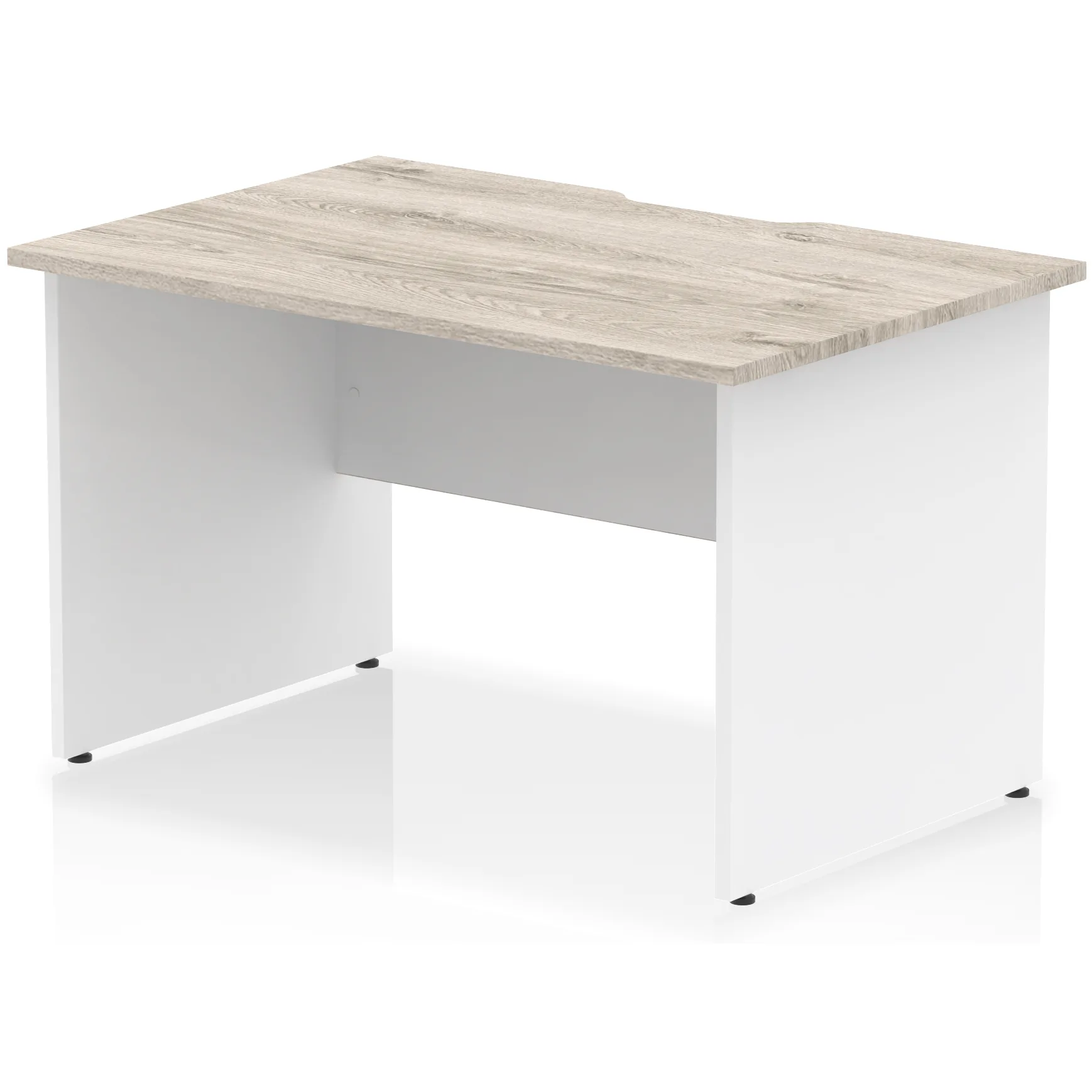 Impulse Panel End Scalloped Rectangular Office Desk