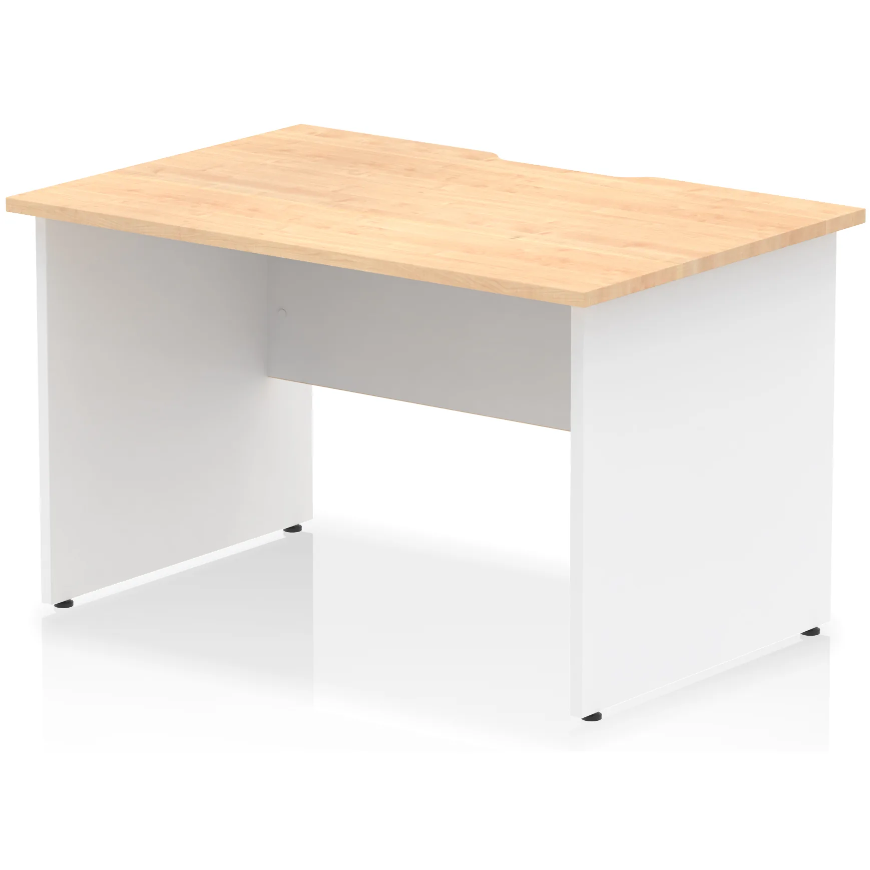 Impulse Panel End Scalloped Rectangular Office Desk