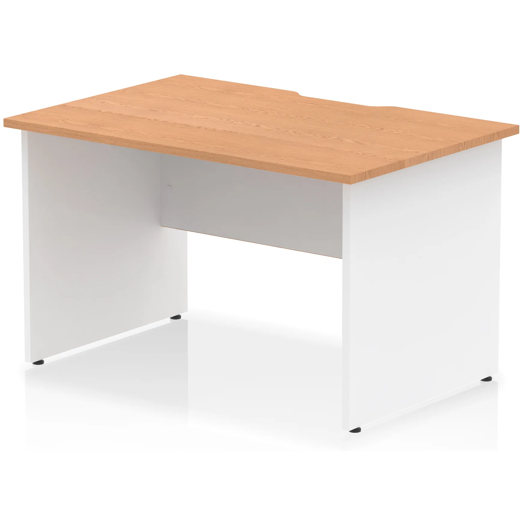 Impulse Panel End Scalloped Rectangular Office Desk
