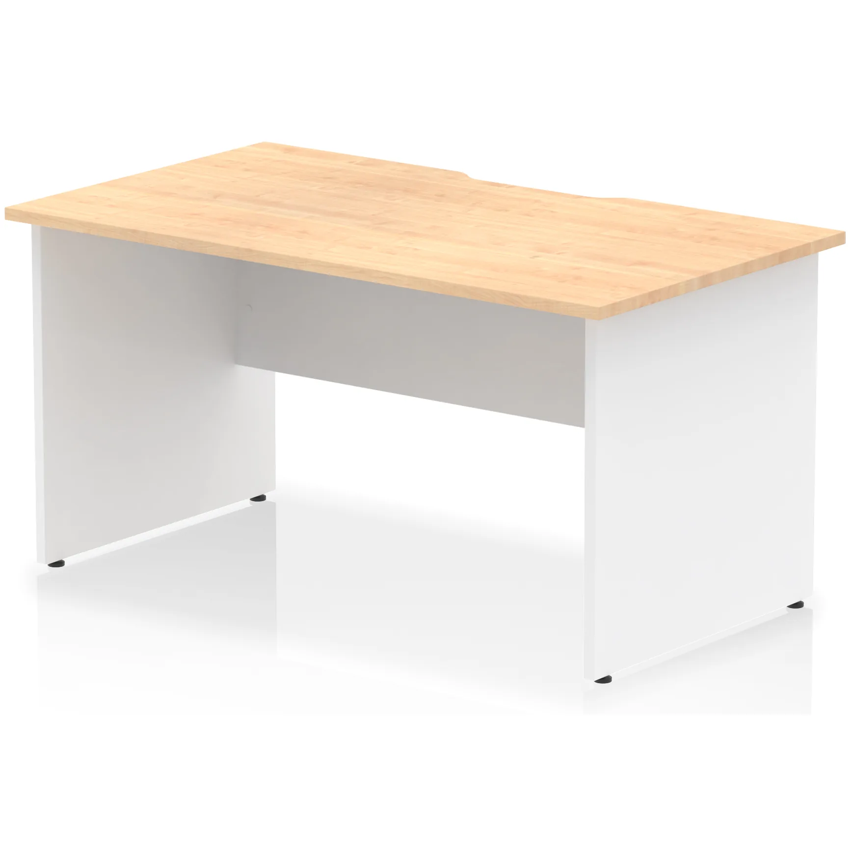 Impulse Panel End Scalloped Rectangular Office Desk