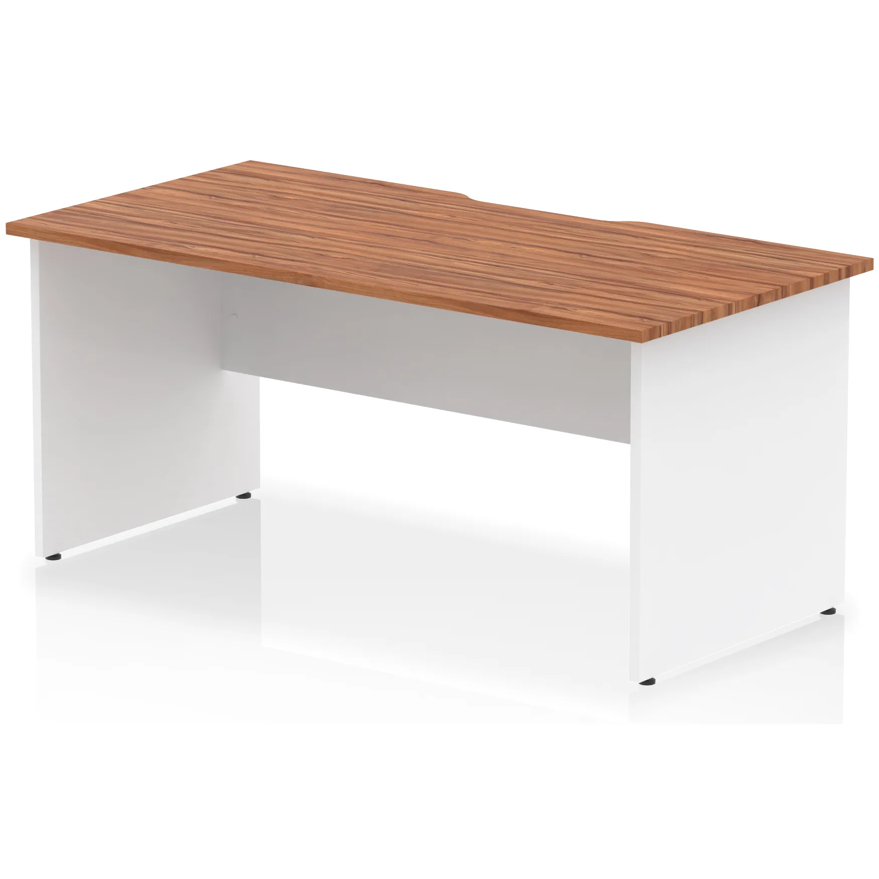 Impulse Panel End Scalloped Rectangular Office Desk